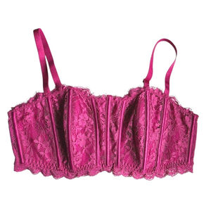 Victoria's Secret Dream Angels Pink Lace Wireless Bra XL NEW